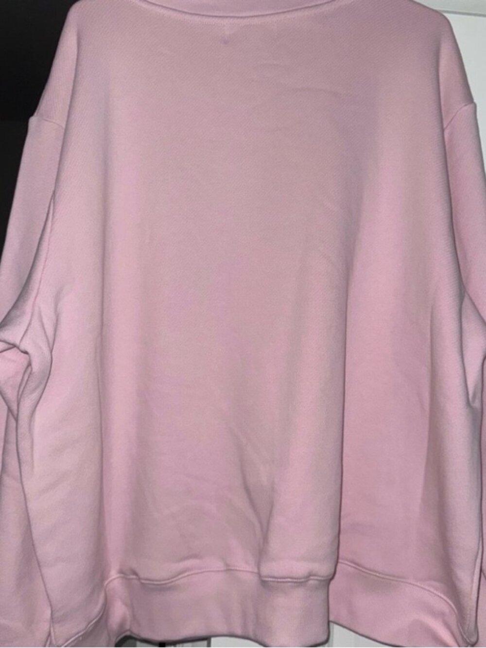 NWT Parke Baby Pink Varsity Mock Neck Cozy Sweatshirt - Picture 3 of 3